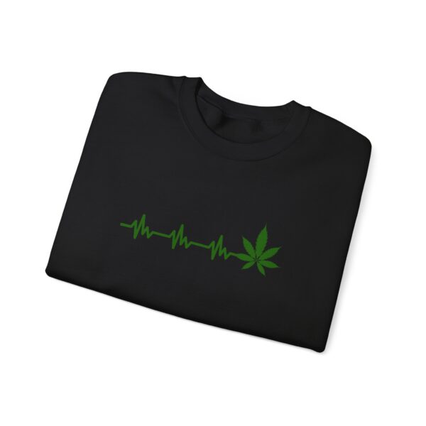 Weed Heartbeat 420 Sweatshirt - Image 3