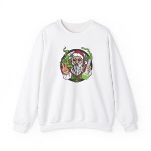 Santa Smokes Funny Christmas Weed Sweatshirt
