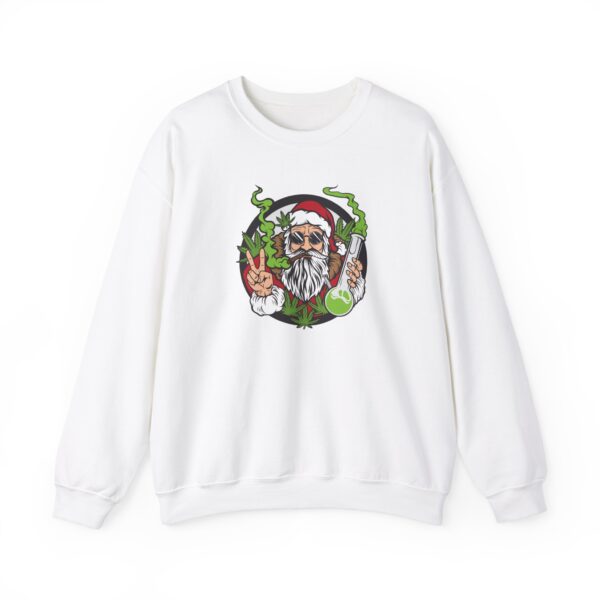 Santa Smokes Funny Christmas Weed Sweatshirt