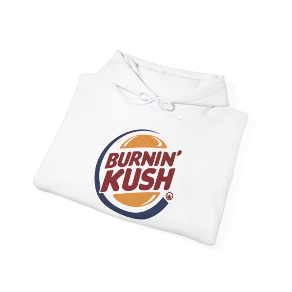 Burnin’ Kush Funny 420 Hoodie - Image 3