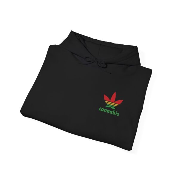 Cannabis Trefoil Funny 420 Hoodie - Image 3