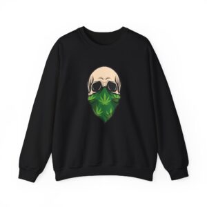 Bandana Skull Weed Sweatshirt