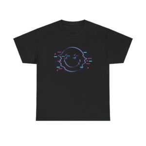 Glitchy Smiley Psychedelic T Shirt