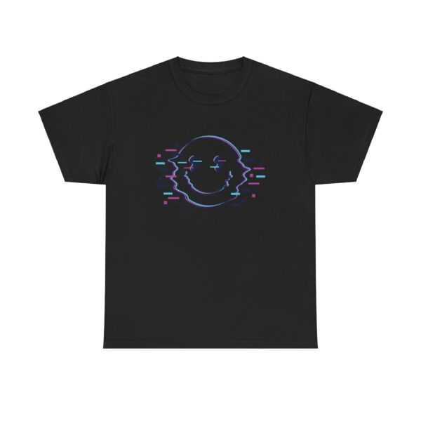 Glitchy Smiley Psychedelic T Shirt