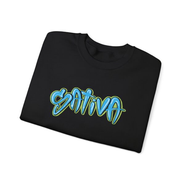 Sativa Graffiti Graphic 420 Sweatshirt - Image 3