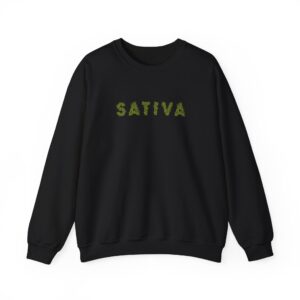 Sativa Flower Graphic Weed Sweatshirt