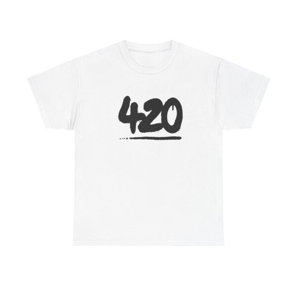 Front of 420 Tag 420 shirt