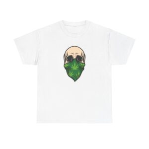 Front of Bandana Skull 420 shirt