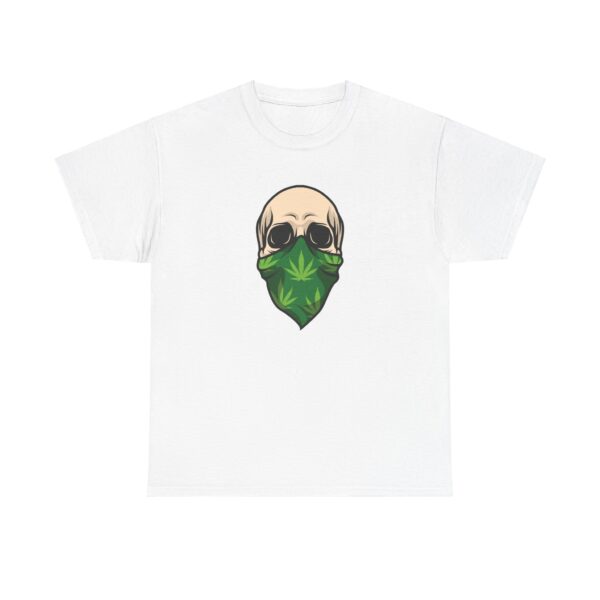 Front of Bandana Skull 420 shirt