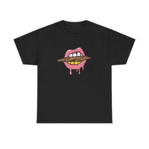 Front of Blunt Lips 420 shirt