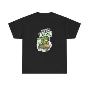 Front of Cap'n Kush 420 shirt