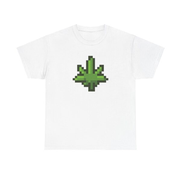 Front of Pixelated Pot Leaf 420 shirt