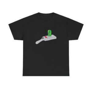 Front of Portal Gun 420 shirt