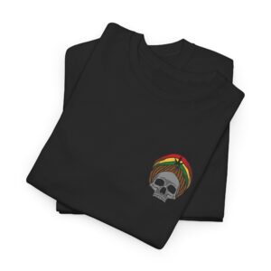 Rasta Skull Graphic Weed T Shirt