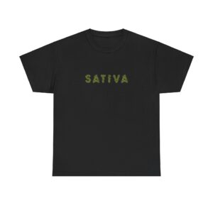 Front of Sativa Flower 420 shirt