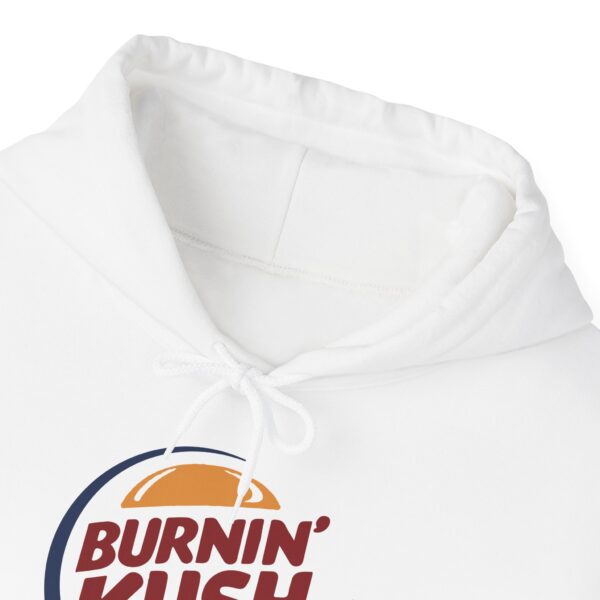 Burnin’ Kush Funny 420 Hoodie - Image 4