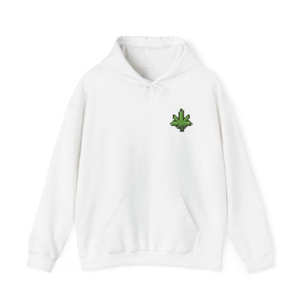Pixelated Pot Leaf Graphic Weed Hoodie