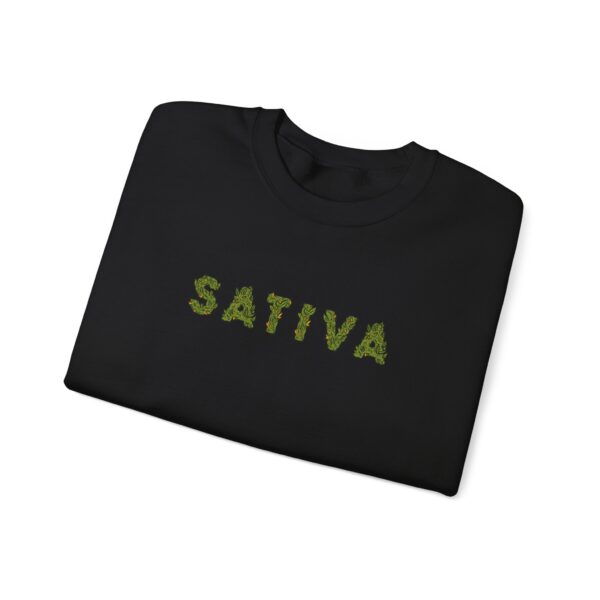 Sativa Flower Graphic Weed Sweatshirt - Image 3