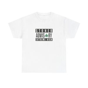Front of Stoner Advisory marijuana shirt