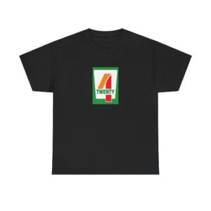 Front of 4/20 Mart weed shirt