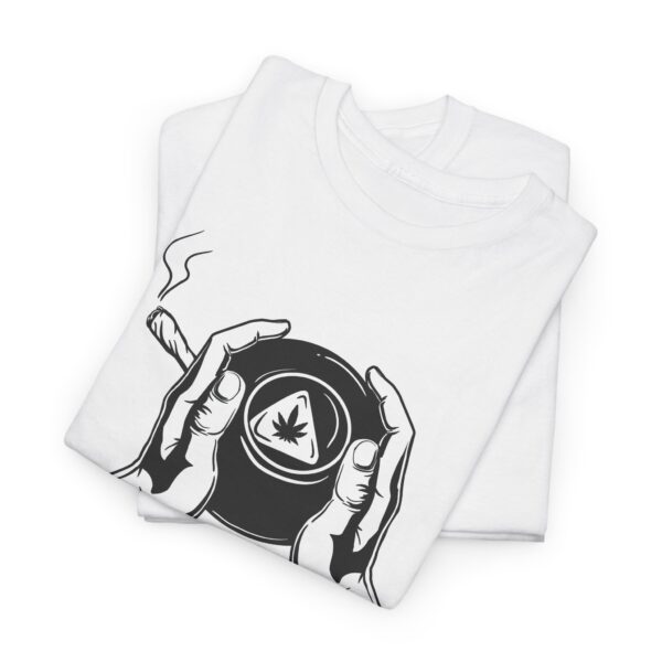 Folded Magic Eight Ball weed shirt