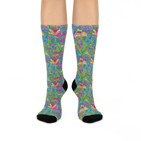 Mushrooms Psychedelic Socks - Image 2