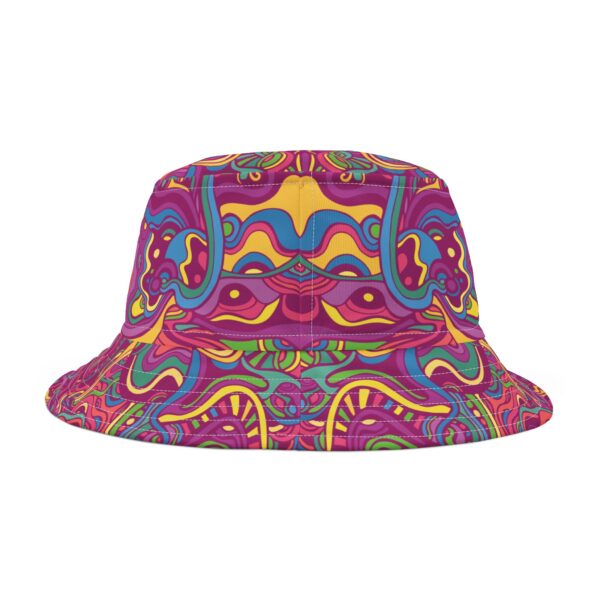 Psychedelic Fractal Trippy Bucket Hat - Image 3