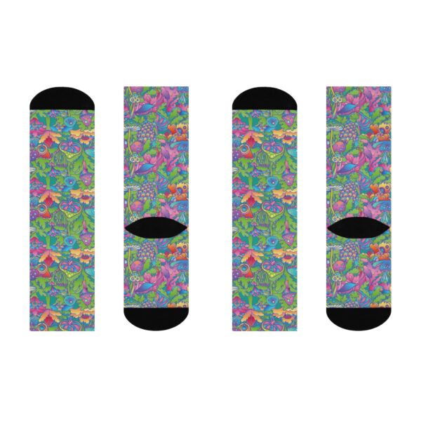 Mushrooms Psychedelic Socks - Image 3
