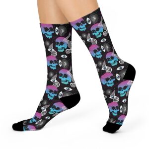 Space Skulls Psychedelic Socks