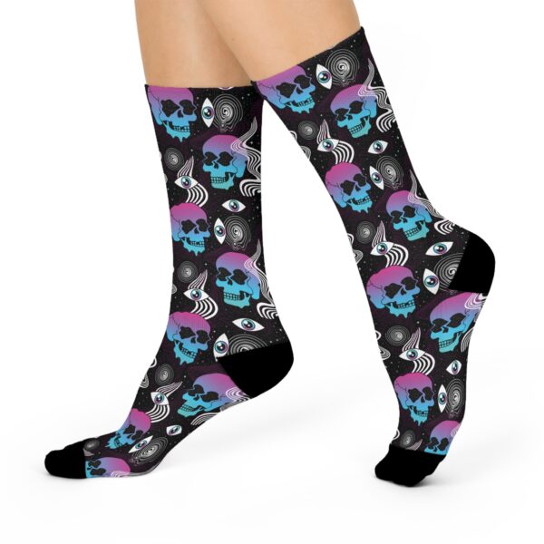 Space Skulls Psychedelic Socks