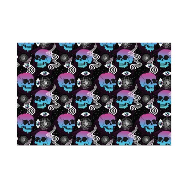 Space Skulls Trippy 420 Poster (30x20)