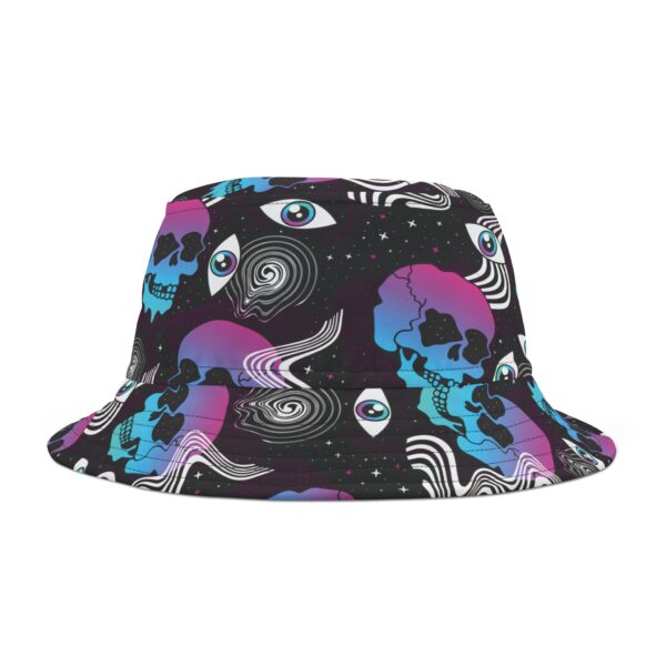 Space Skulls Trippy Bucket Hat - Image 4