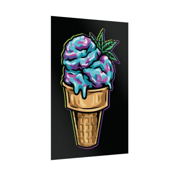 Gelato Cone Weed Poster (24x36) - Image 3