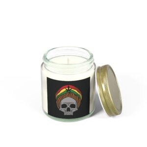 Rasta Skull Weed Candle (4oz, Multiple Scents)