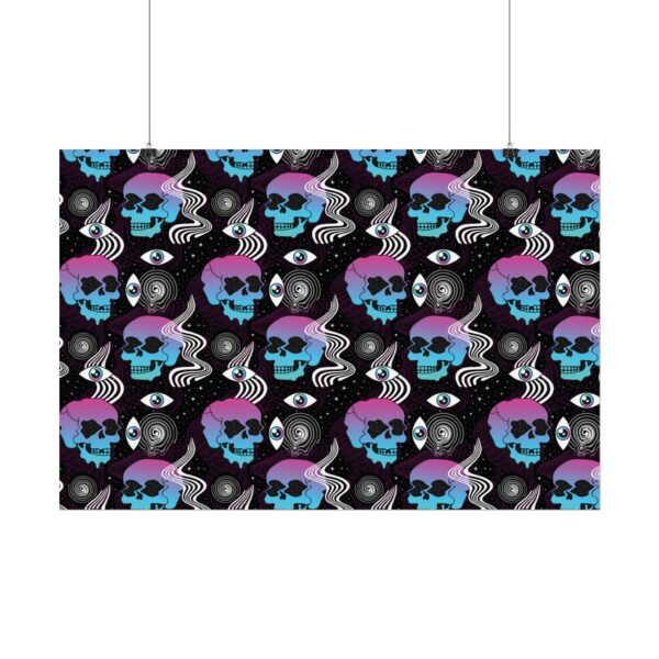 Space Skulls Trippy 420 Poster (30x20) - Image 2