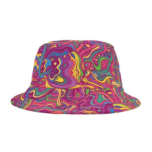 Psychedelic Fractal Trippy Bucket Hat - Image 2