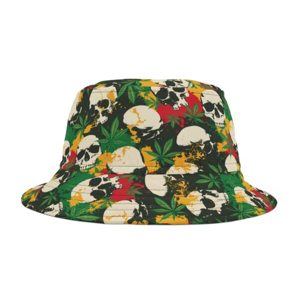 Cannabis Skulls 420 Bucket Hat - Image 2