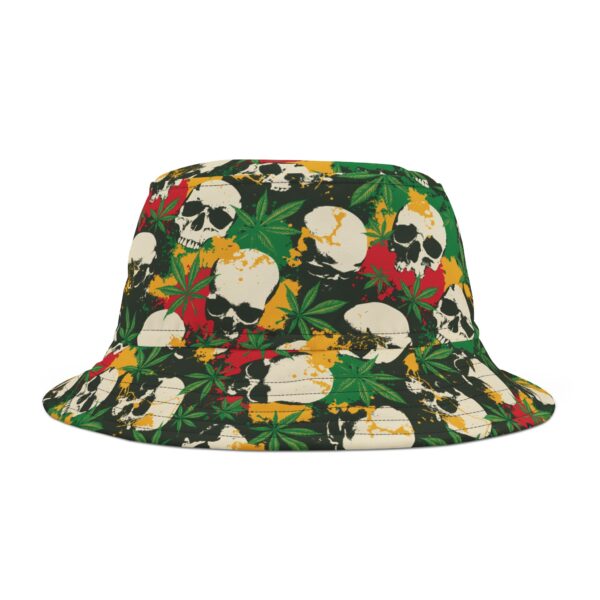Cannabis Skulls 420 Bucket Hat - Image 4
