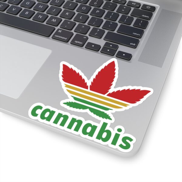 Cannabis Trefoil Weed Stickers - Image 2