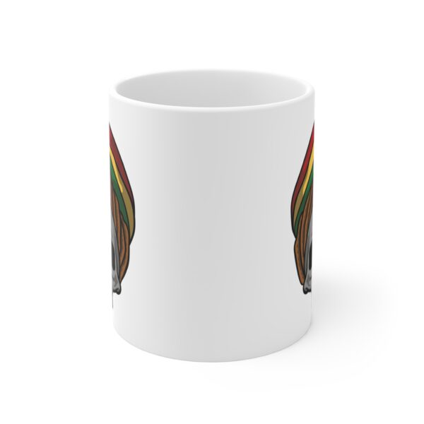Rasta Skull Stoner Coffee Mug - Image 2