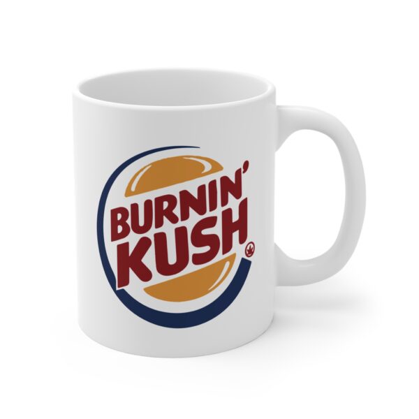 Burnin' Kush Weed Coffee Mug - Image 3