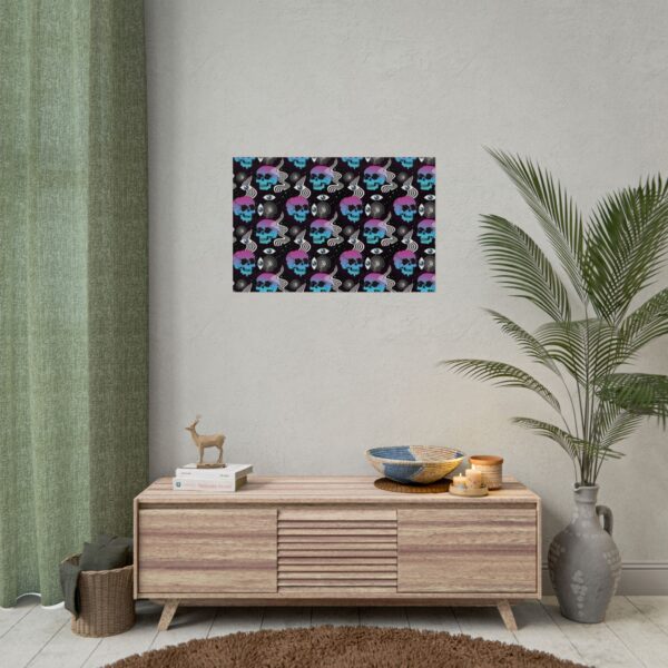 Space Skulls Trippy 420 Poster (30x20) - Image 4