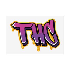 THC Graffiti Weed Poster (30x20)