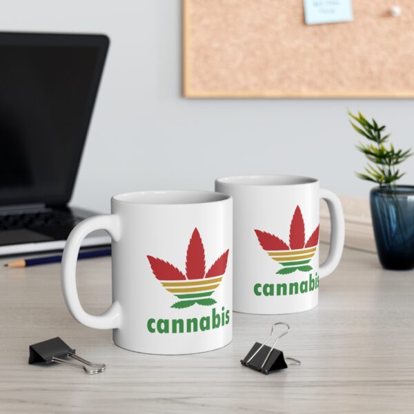 Cannabis Trefoil Weed Coffee Mug - Image 4