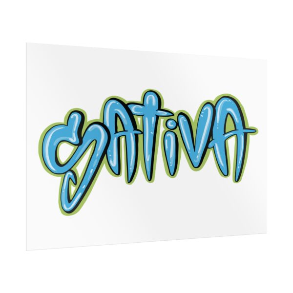 Sativa Graffiti Weed Poster (30x20) - Image 3