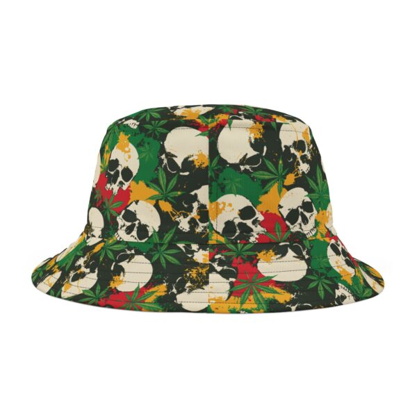 Cannabis Skulls 420 Bucket Hat - Image 3