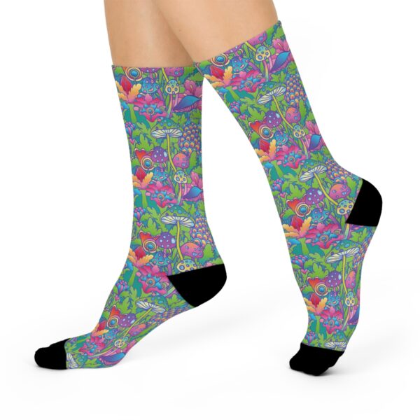Mushrooms Psychedelic Socks