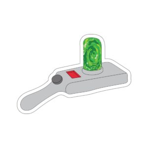 Portal Gun Stoner Stickers