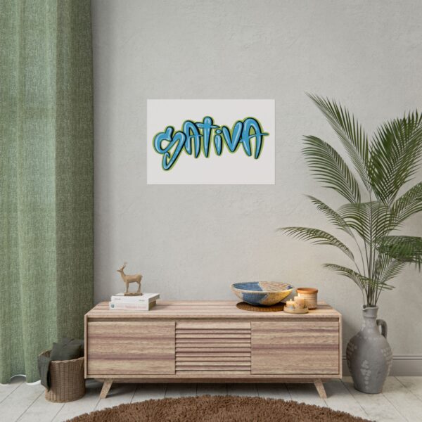 Sativa Graffiti Weed Poster (30x20) - Image 4