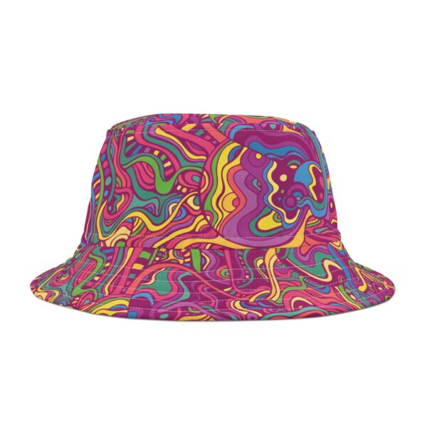 Psychedelic Fractal Trippy Bucket Hat - Image 4